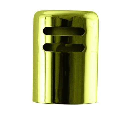 Westbrass 1-5/8" x 2-1/4" Solid Brass Air Gap Cap Only, Non-Skirted, Polished Brass D201-01